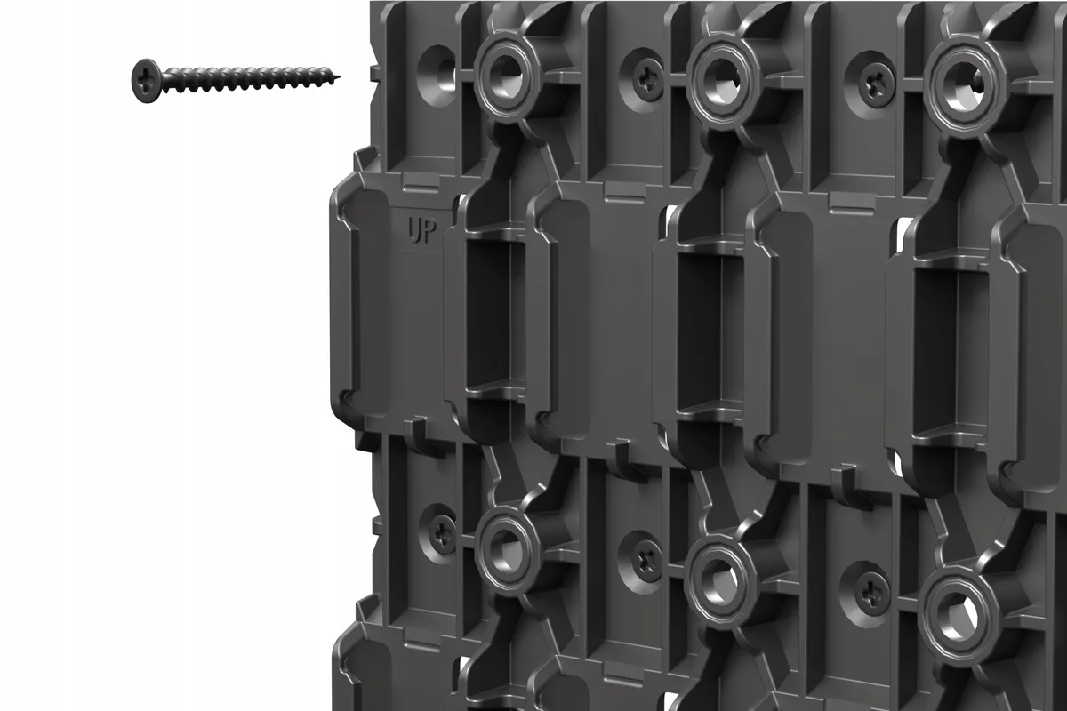 Панель для інструментів Qbrick пластик чорна 515x386x20 мм набір 2 шт