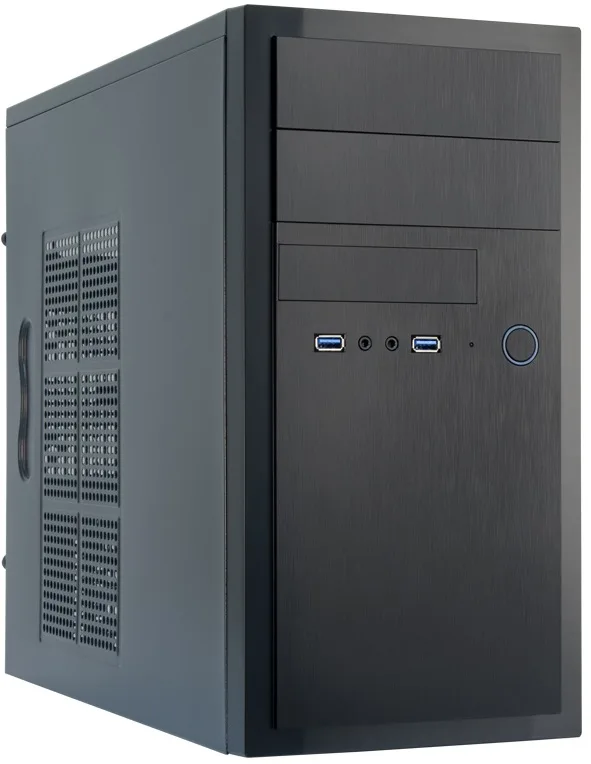 Корпус CHIEFTEC Elox HT-01B, без БЖ, 2xUSB3.1, VGA 340мм, mATX, чорний