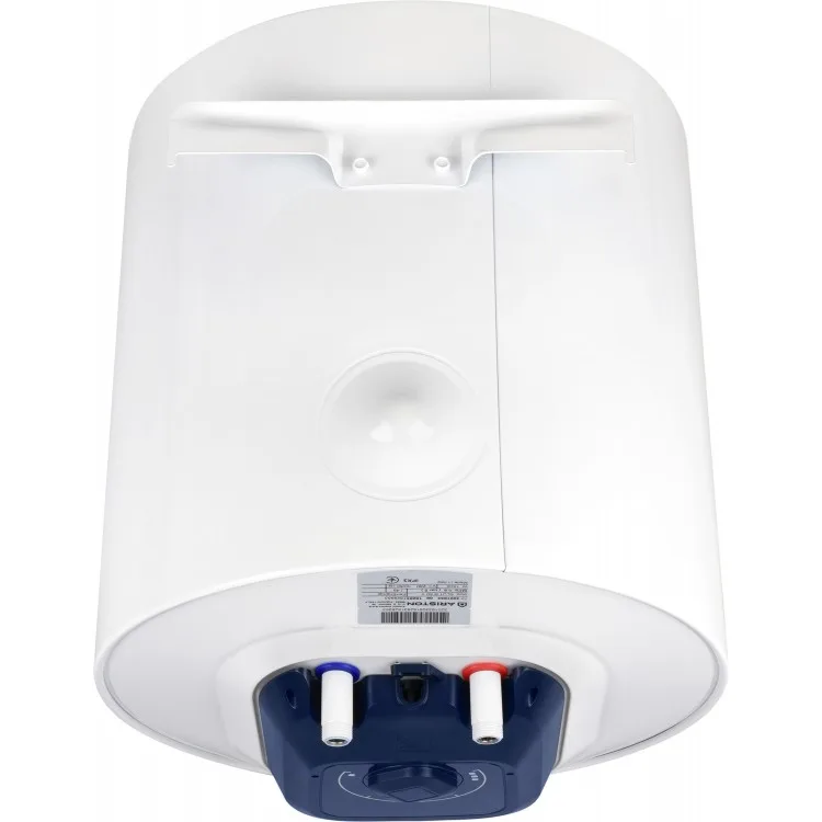 Водонагрівач електричний Ariston круглий BLU1 R PL DRY, 50 літрів, 1,5 кВт, з сухим теном, механічне управління, клас енергоефекти