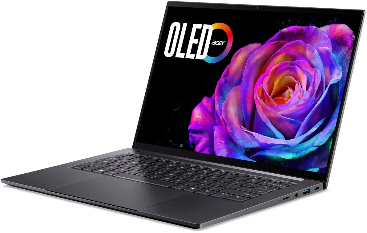 Ноутбук Acer OLED 14.5" 2.8K Intel Core U7 32GB SSD 1TB сірий