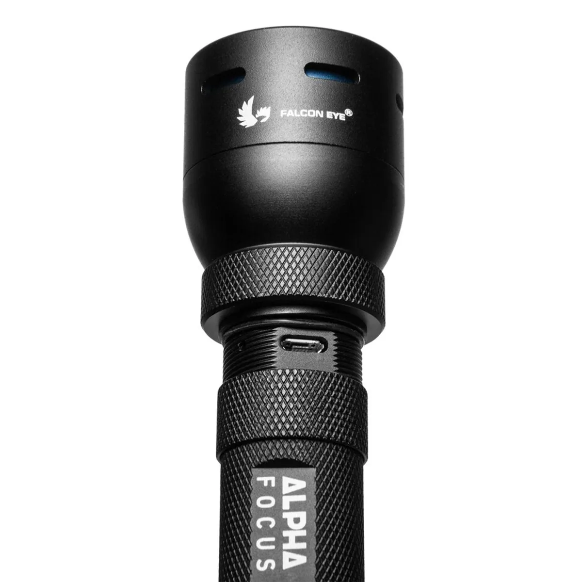 Ліхтар тактичний Falcon Eye алюмінієвий 163х43х43 мм чорний 500 Лм USB Rechargeable