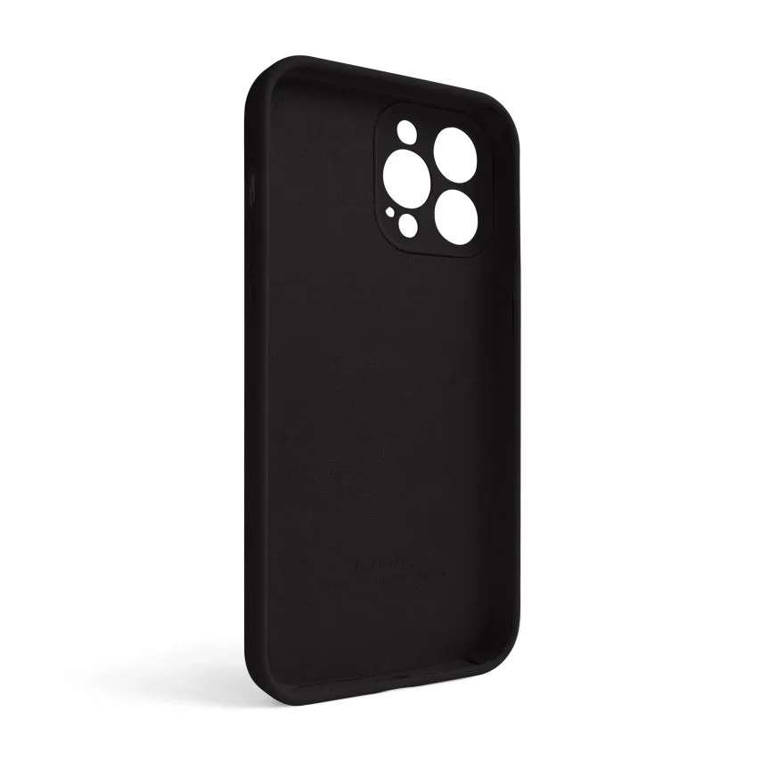 Чохол силіконовий для Apple iPhone 13 Pro Max чорний закрита камера