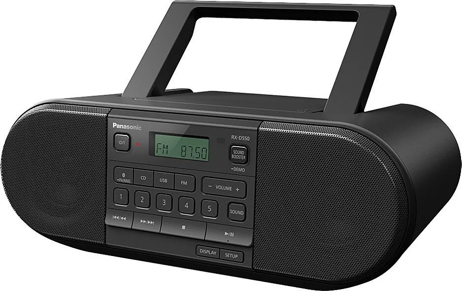 Магнітола Panasonic 20 Вт Bluetooth USB 346х130х239 мм Чорна