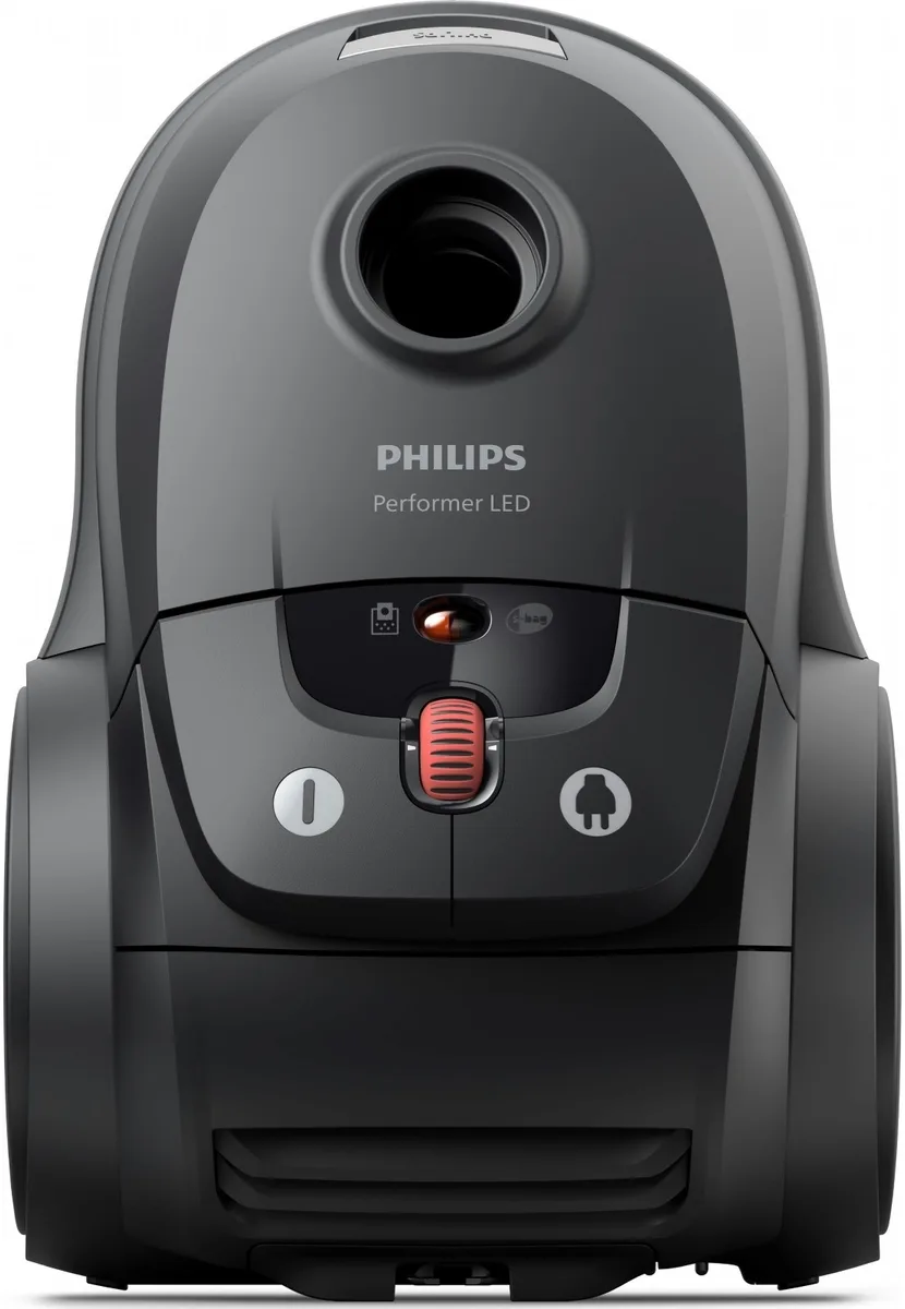 Пилосос Philips мішкового типу Series 8000, 900 Вт, об'єм контейнера 4 л, фільтр HEPA 13, чорний.