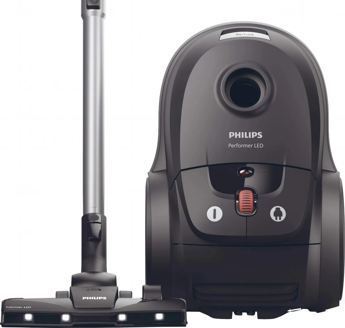 Пилосос Philips мішкового типу Series 8000, 900 Вт, об'єм контейнера 4 л, фільтр HEPA 13, чорний.