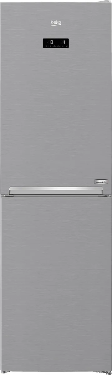 Холодильник Beko з нижнім морозильником, розміри 203x60x67 см, корисний об'єм холодильного відділу 215 л, морозильного - 143 л, дв