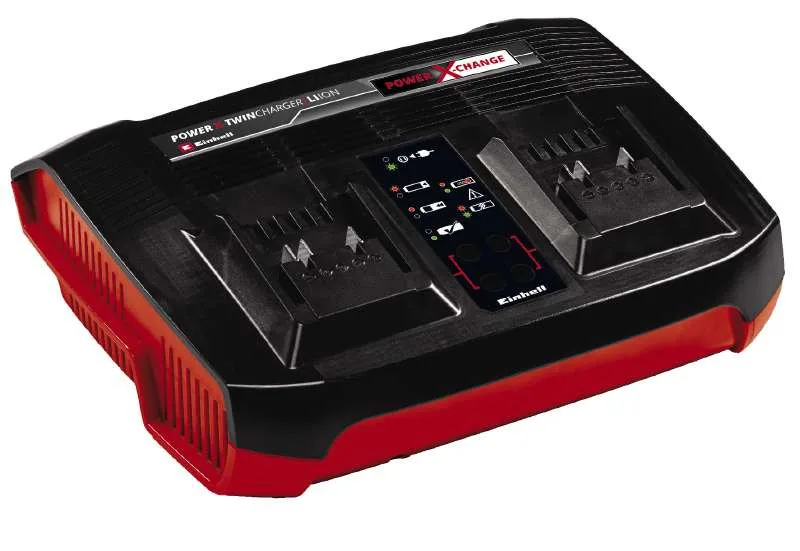 Комплект акумуляторів і зарядного пристрою Einhell Twincharger PXC 2x18В 2x4.0А·год