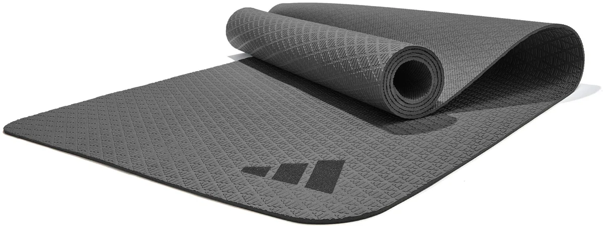 Килимок для йоги Adidas EVA 173х61х0,4 см Чорний