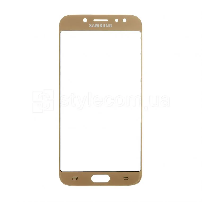 Скло дисплея Samsung J7/J730 2017 5,5 дюймів золоте Original Quality
