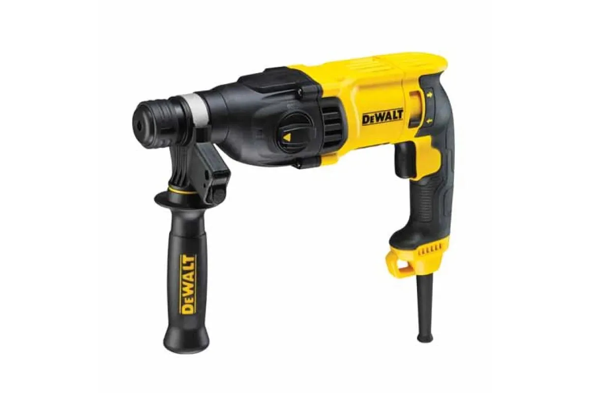 Перфоратор DeWalt SDS-Plus 800 Вт, 2.6 Дж, 0-5500 уд/хв, 0-1500 об/хв, 3 режими, у комплекті кейс, вага 2.6 кг.