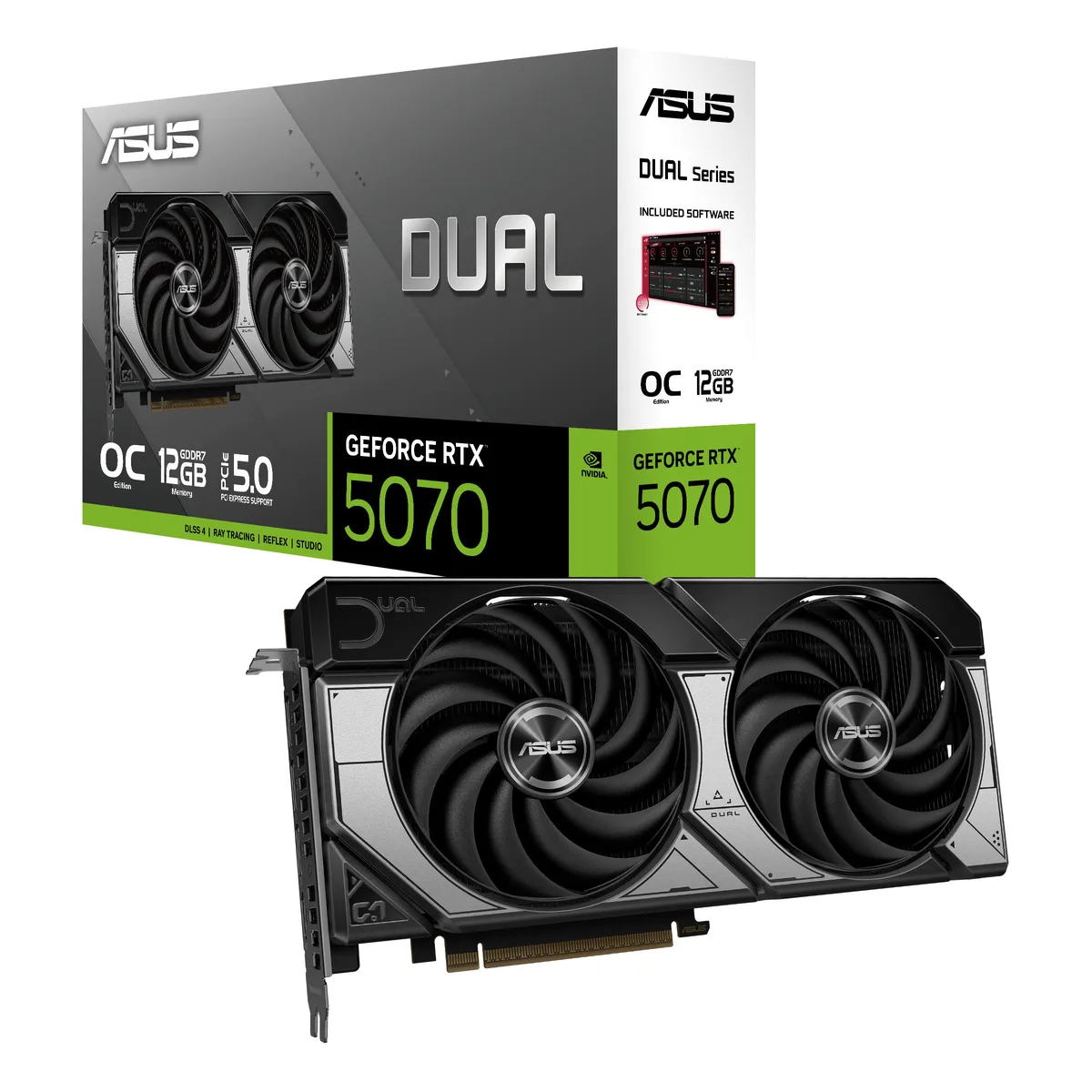 Відеокарта ASUS GeForce RTX 5070 12GB GDDR7 PCI-Express 5 Чорна