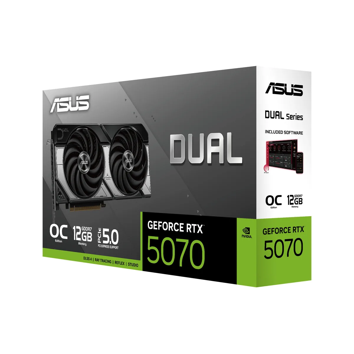 Відеокарта ASUS GeForce RTX 5070 12GB GDDR7 PCI-Express 5 Чорна