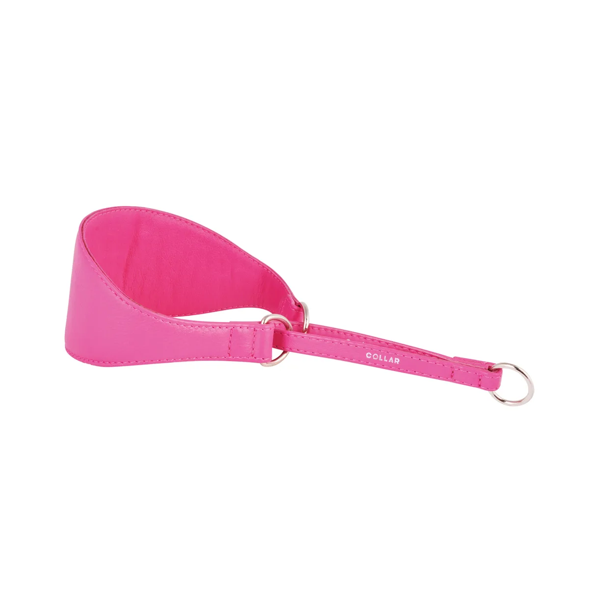 Нашийник-зашморг CoLLaR GLAMOUR 75 мм шкіра рожевий 38-47 см