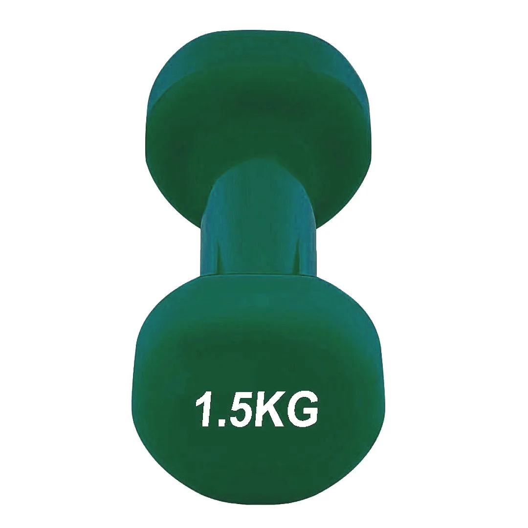 Гантель вінілова Active Point 1,5 кг зелена