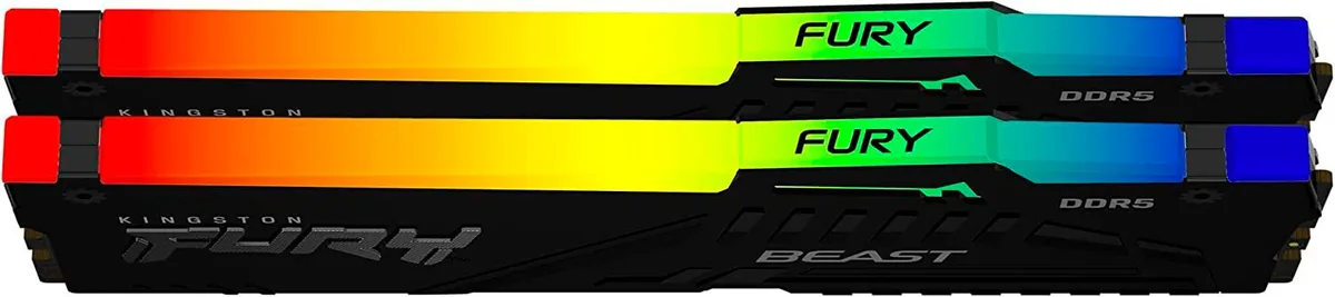 Пам'ять ПК Kingston DDR5 64GB KIT (32GBx2) 5600 FURY Beast RGB XMP