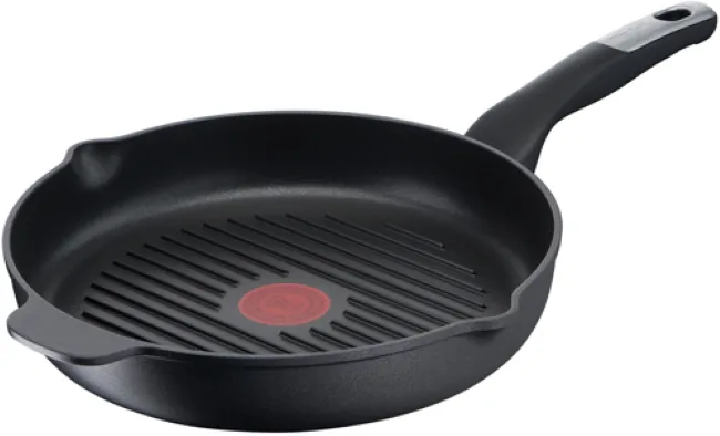 Сковорода-гриль Tefal Unlimited, 26 см, алюмінієва, чорного кольору.