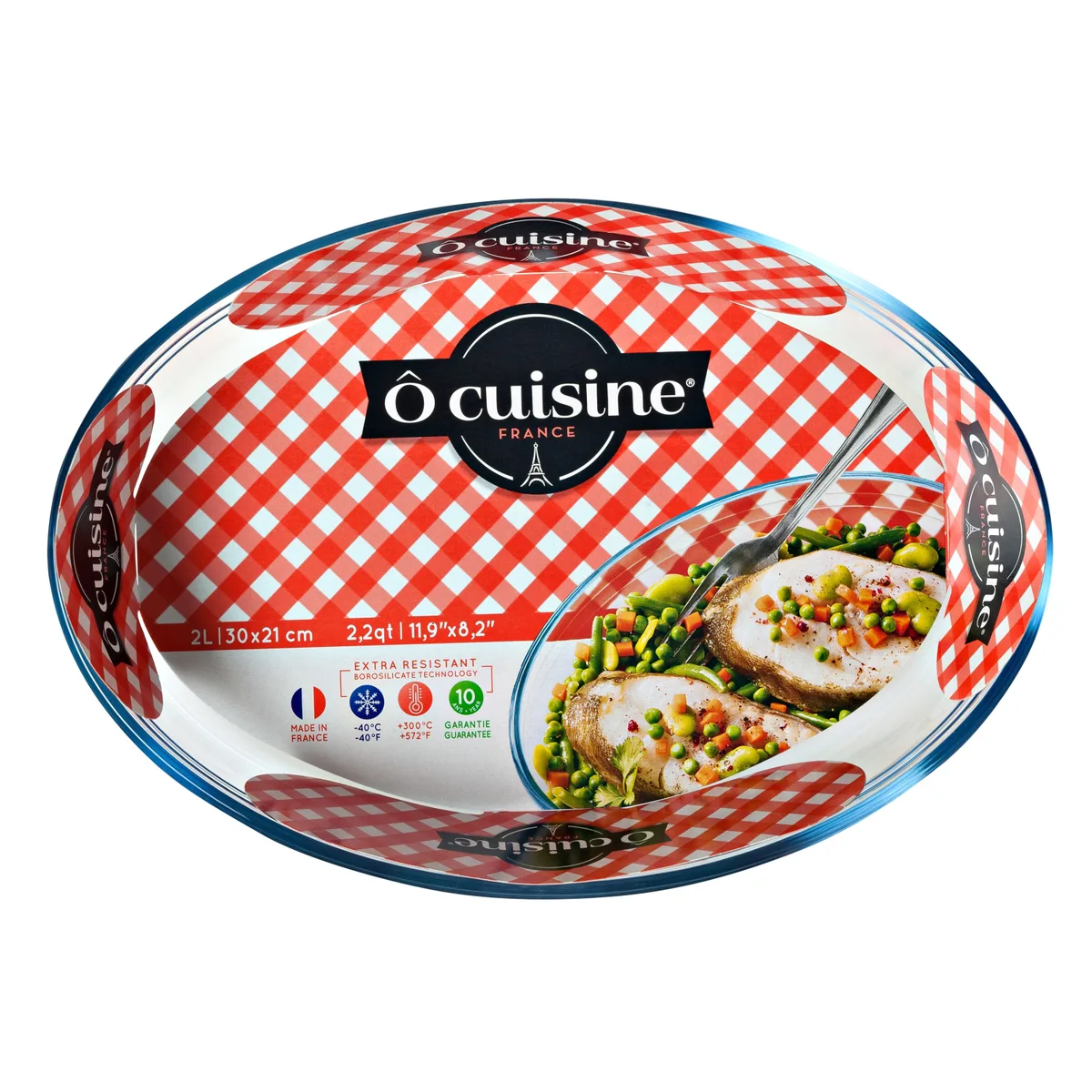 Форма O CUISINE боросилікатне скло овальна 30х21х6 см