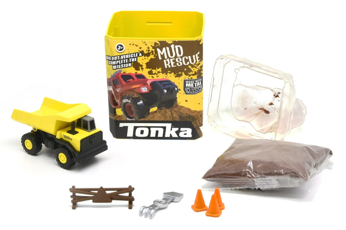 Машинка металева з тестом Tonka 68х80х152 мм ABS пластик жовта