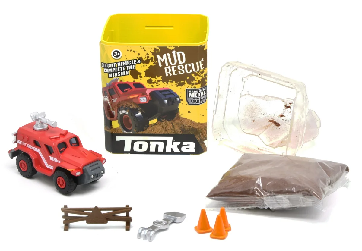 Машинка металева з тестом Tonka 68х80х152 мм ABS пластик жовта
