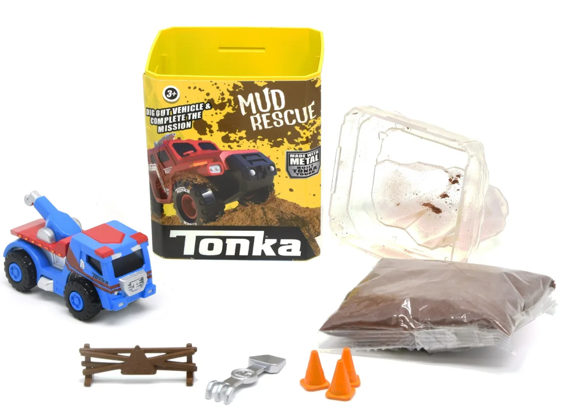 Машинка металева з тестом Tonka 68х80х152 мм ABS пластик жовта