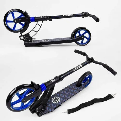 Самокат двухколесный Best Scooter с PU колесами 23 см для детей и подростков скейтборд для активного отдыха