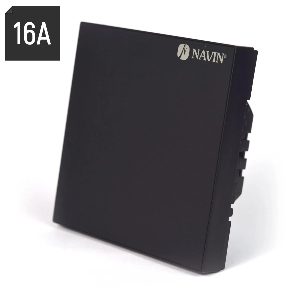 Терморегулятор Navin WT410B-16А 5...35 °C для теплої підлоги електронний Wi-Fi Tuya, Smart Life вбудований дротовий датчик 16A 230В чорний
