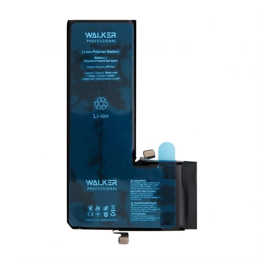 Акумулятор WALKER 3046mAh для Apple iPhone 11 Pro Original 3,83V