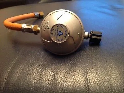 Редуктор газовий зі шлангом для гриля алюміній 30 см чорний