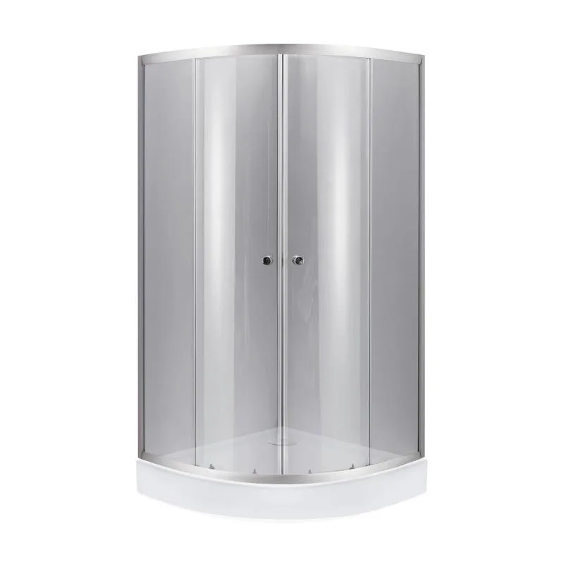 Душевая кабина полукруглая Lidz Latwa SC90x90 темное тонированное стекло акриловый поддон 90х90 см