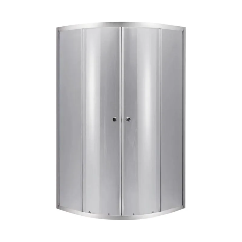 Душова кабіна полукругла Lidz Latwa SC90x90 темне тоноване скло акриловий піддон 90х90 см