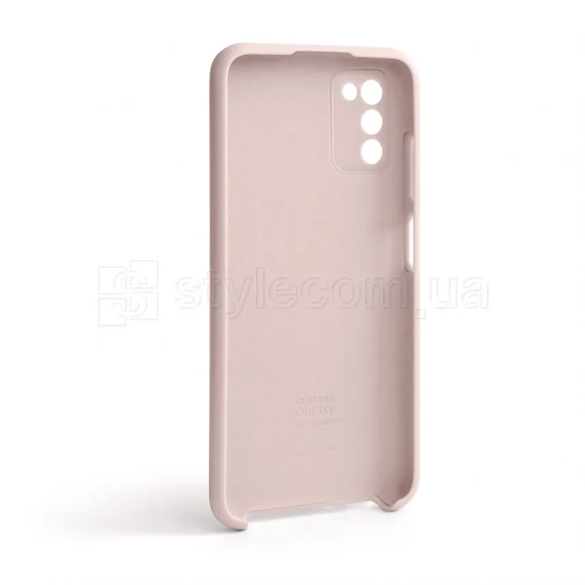 Чохол Silicone Case Samsung силіконовий бежевий для Galaxy A03s/A037