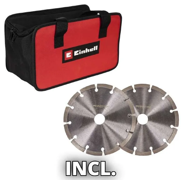 Борозник Einhell TE-MA 1500, диск 125 мм, потужність 1500 Вт, ширина пазу 8-30 мм, глибина пазу 5-30 мм, оберти 8500 об/хв, вага 4