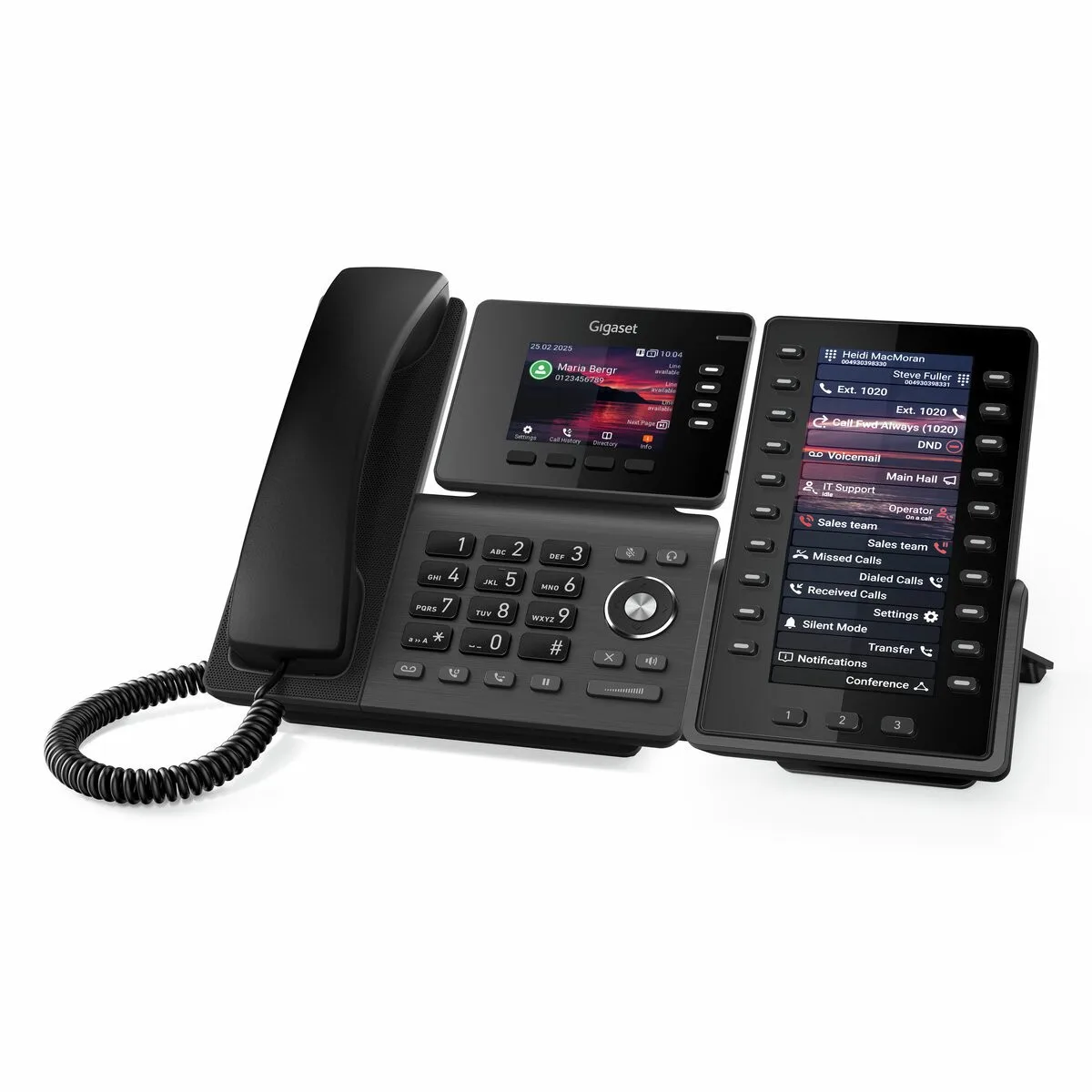 Телефон IP Gigaset Pro Professional P810B, 2xGE LAN, 4 SIP линии, 1xUSB-A, BT 5.2, PoE, 3.36" цветной TFT дисплей, черный.