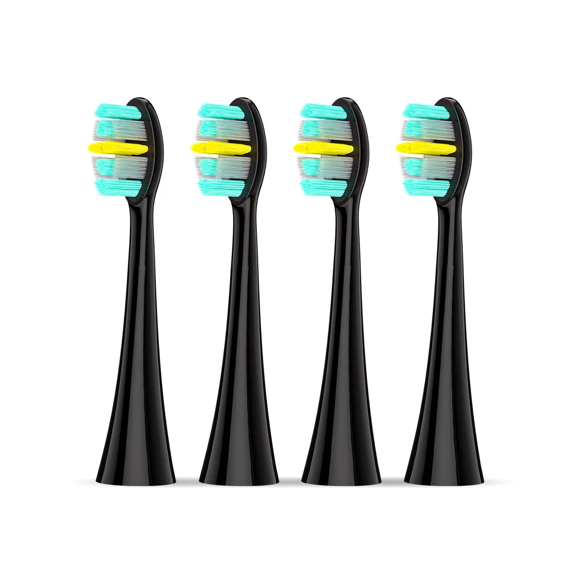 Сменные насадки для звуковой зубной щётки Seago SG982 4 шт черные для взрослых и детей