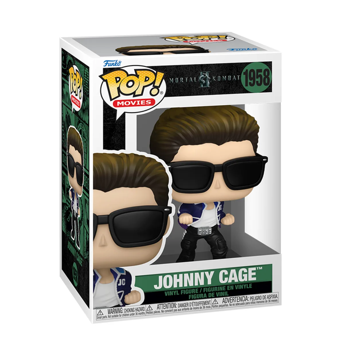 Ігрова фігурка Funko POP! вінілова 9,6 см Mortal Kombat II Джонні Кейдж