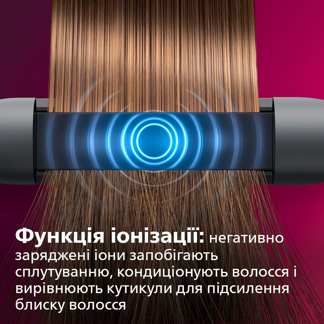 Випрямляч волосся Philips Керамічний 25х105 мм Чорний