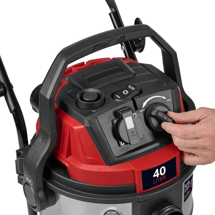 Професійний пилосос Einhell TE-VC 3080 SACL, 1150 Вт, 220 мбар, контейнер 30 л, 230 В/2000 Вт, для вологого та сухого прибирання.