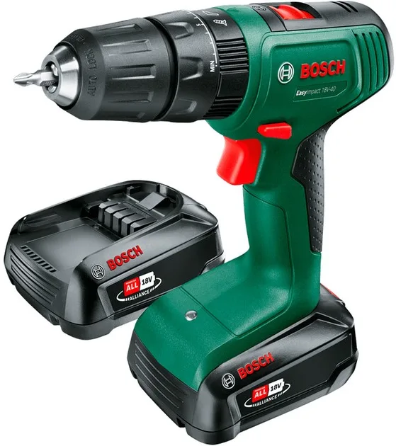 Акумуляторний дриль-шуруповерт Bosch 18 В 1,5 А·год 1,4 кг чорний