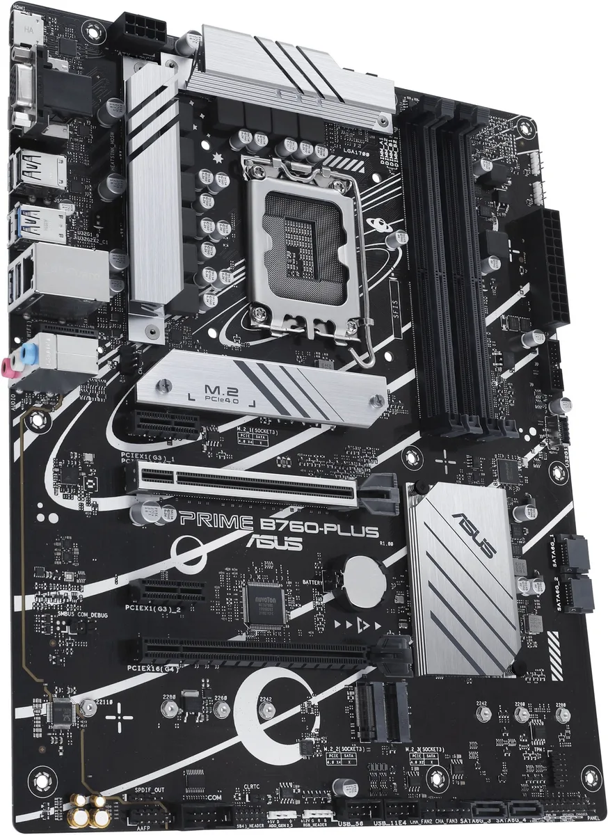 Материнская плата ASUS PRIME B760-PLUS s1700 B760 4xDDR5 M.2 HDMI D-Sub DP ATX