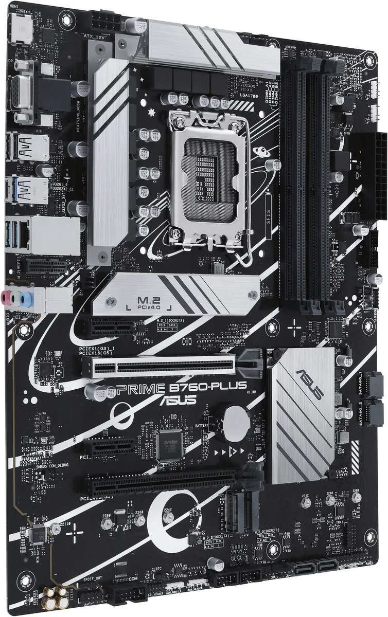Материнская плата ASUS PRIME B760-PLUS s1700 B760 4xDDR5 M.2 HDMI D-Sub DP ATX