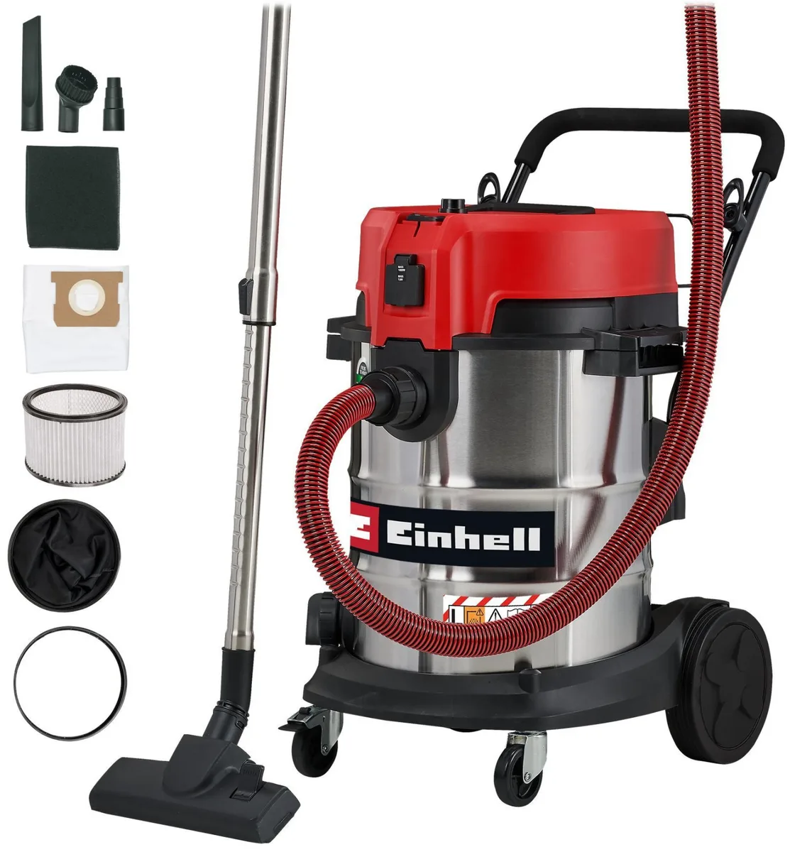 Професійний пилосос Einhell TE-VC 5090 SACL, 1300 Вт, 230 мБар, об'єм 50 л, вага 13 кг.