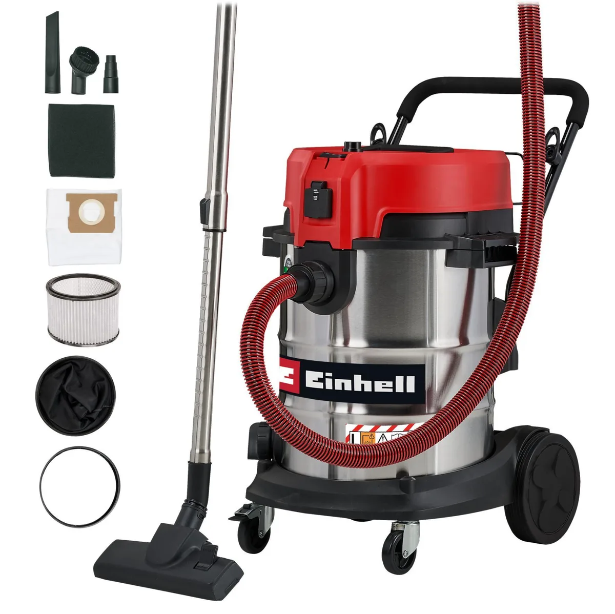 Професійний пилосос Einhell TE-VC 5090 SACL, 1300 Вт, 230 мБар, об'єм 50 л, вага 13 кг.
