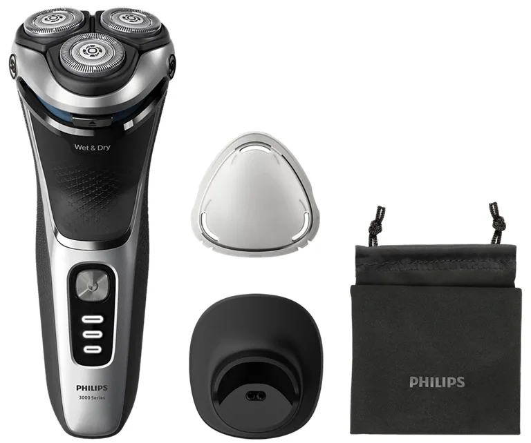 Електробритва Philips роторна для чоловіків сухе вологе гоління космічний сірий