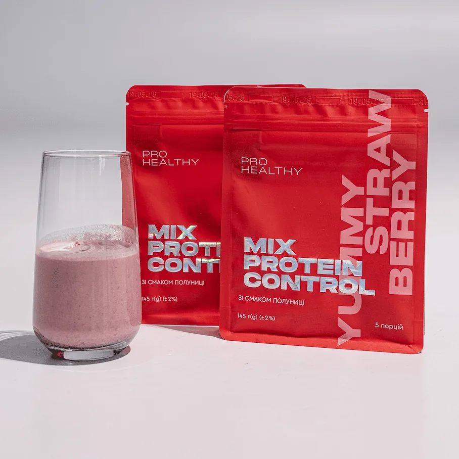 Choice Mix Protein Control Yummy STRAWBERRY – низкокалорийный питательный коктейль, 145 г Чойс