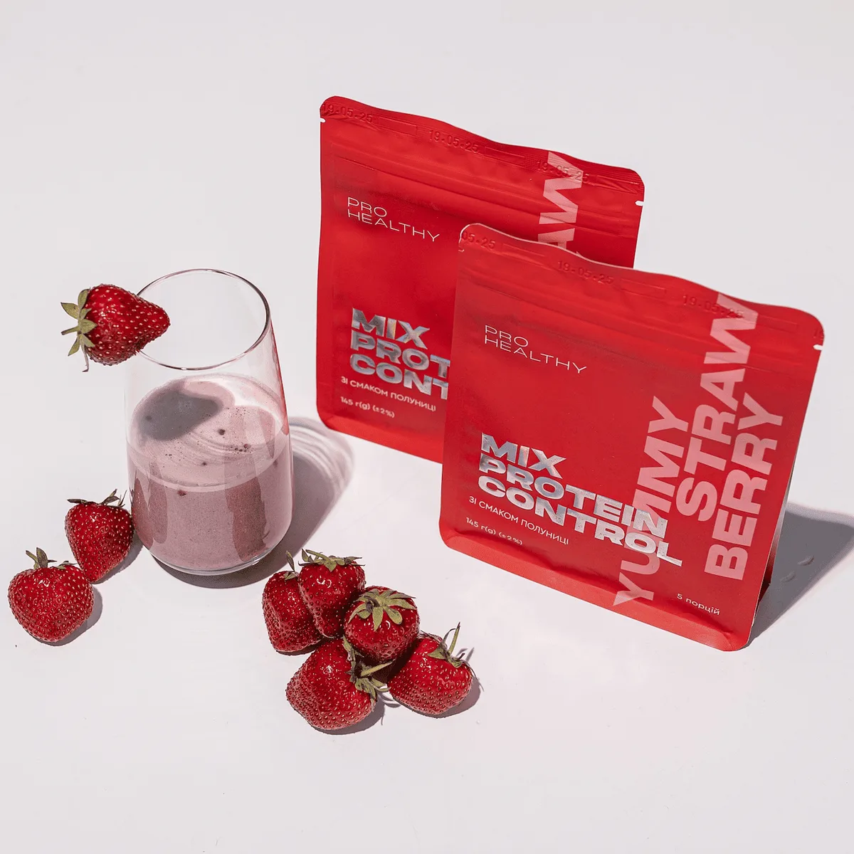 Choice Mix Protein Control Yummy STRAWBERRY – низкокалорийный питательный коктейль, 145 г Чойс