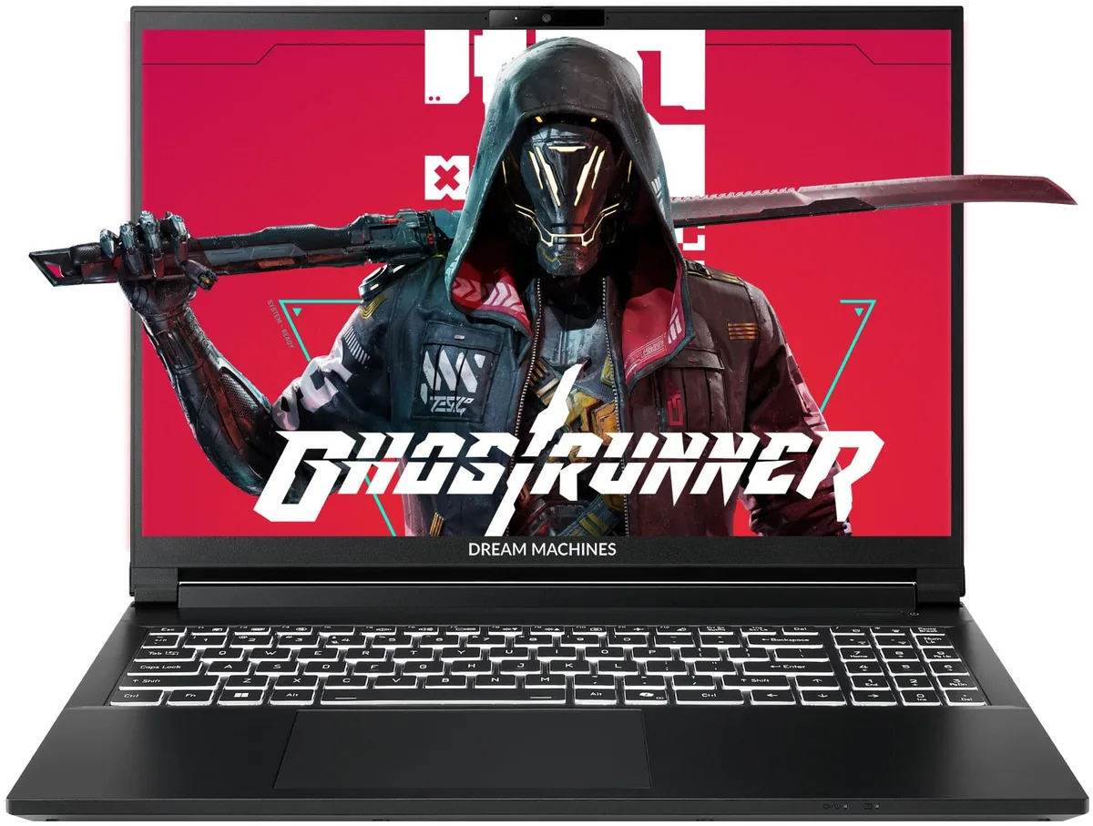 Ноутбук Dream Machines 15.6 дюйм чорний AMD Ryzen 9 32GB SSD 2TB RTX 5060