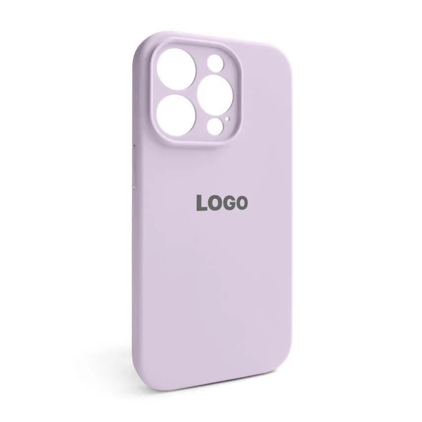 Чохол силіконовий для Apple iPhone 15 Pro  фіолетовий закрита камера