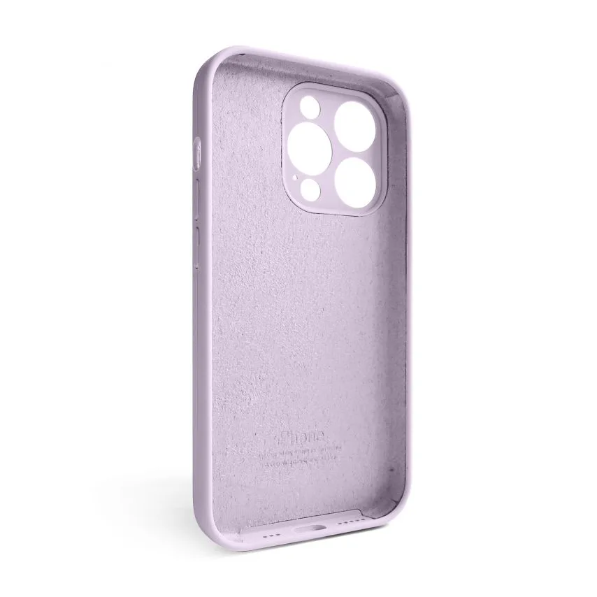 Чохол силіконовий для Apple iPhone 15 Pro  фіолетовий закрита камера