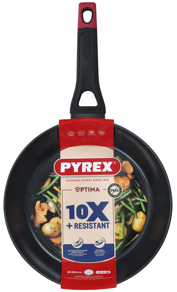 Сковорода Pyrex кований алюміній 28 см чорна