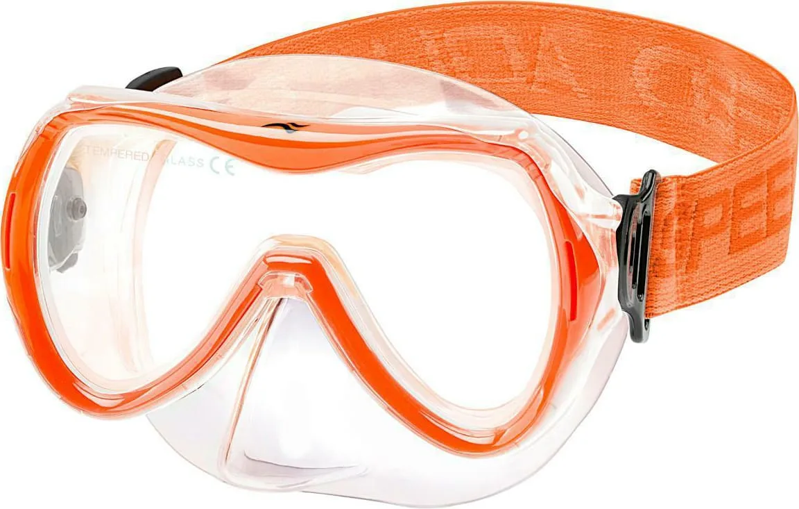 Маска для дайвінгу Aqua Speed силікон One Size помаранчева